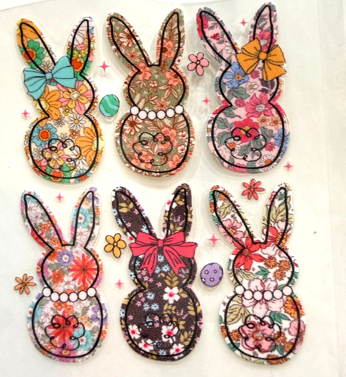 Easter bunnies decal 3.5