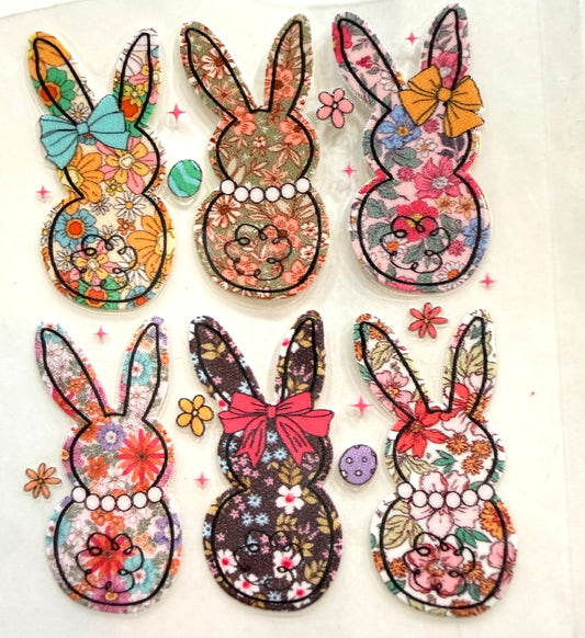 Easter bunnies decal 3.5