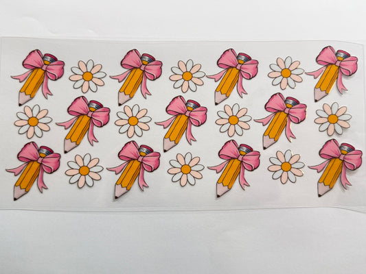 Pencils and bows wrap