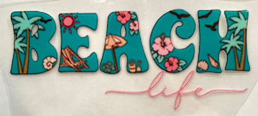 Beach life decal