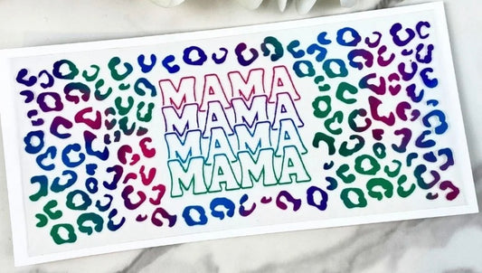 Mama with leopard print wrap