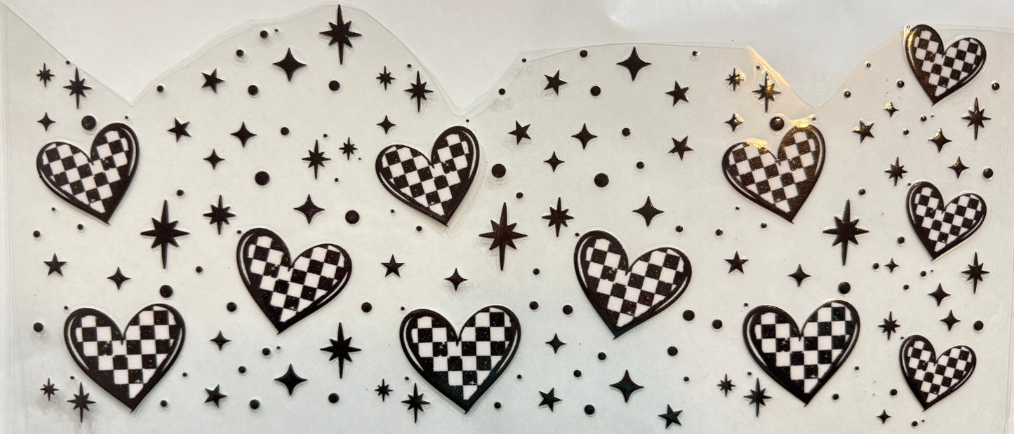 Checkered hearts
