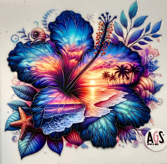 Hawaii flower decal -3