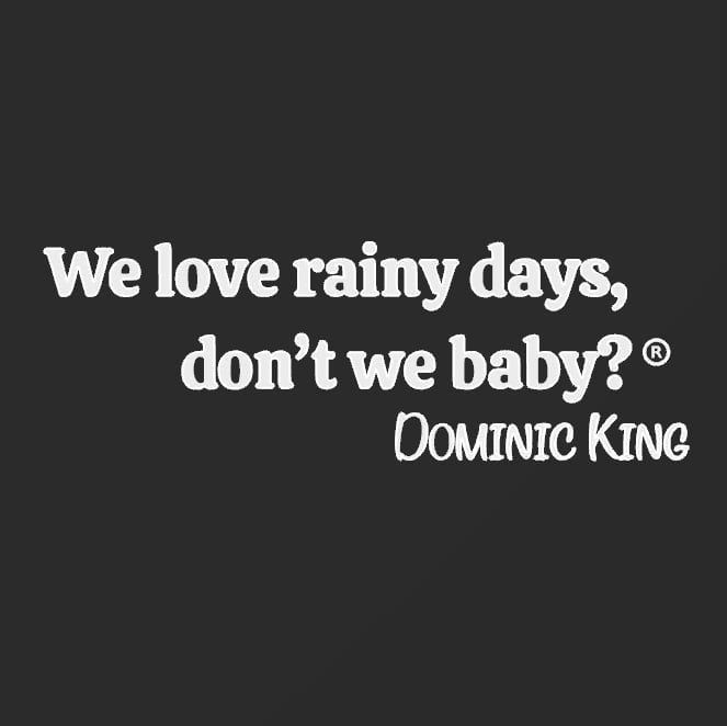 Single - We love Rainy Days light box plate