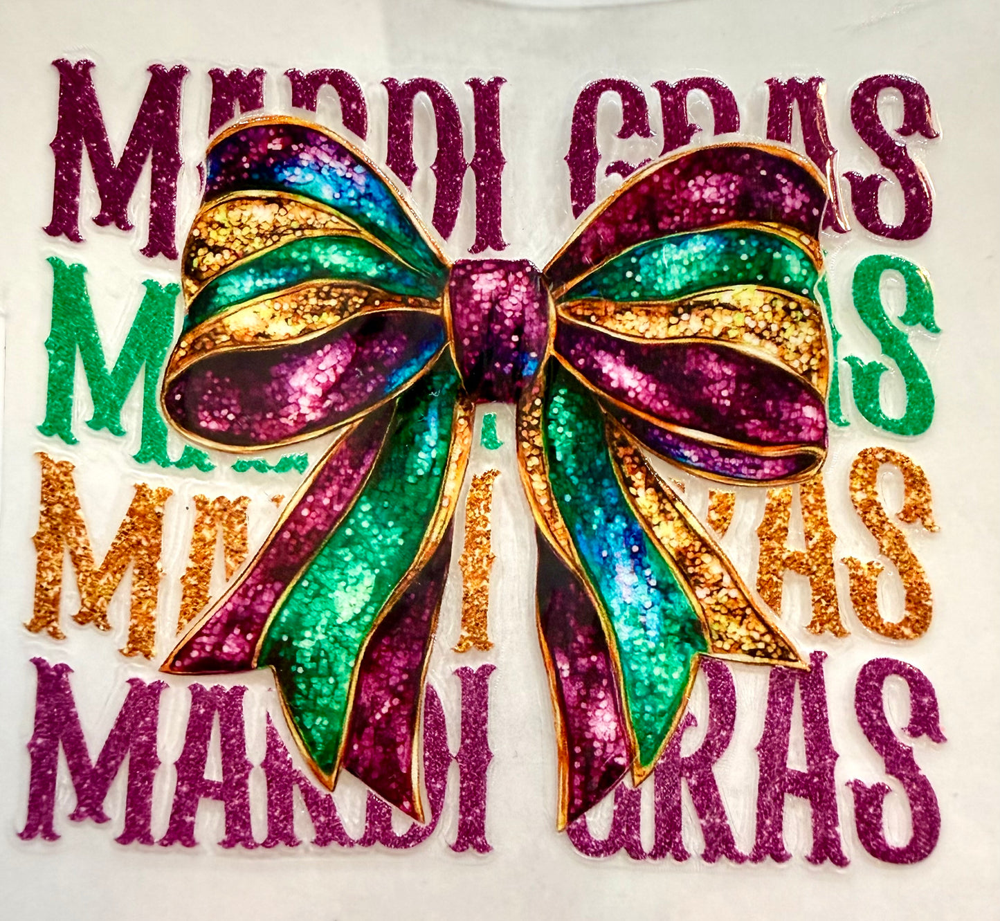 Mardi Gras decal 3.5in