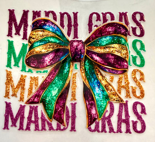 Mardi Gras decal 3.5in