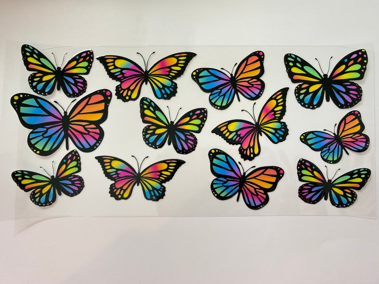Neon butterflies wrap