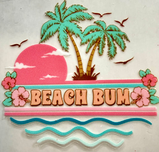 Beach bum decal 3.5