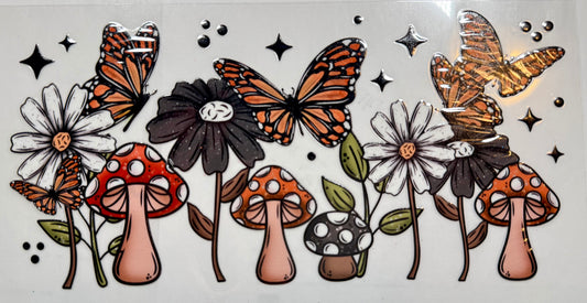 Mushroom and butterfly wrap