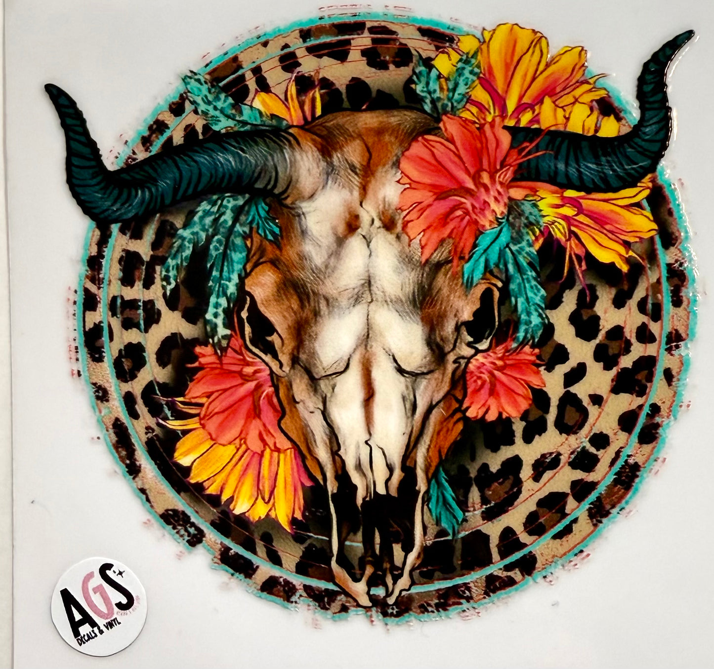 Bull Skull Decal - 3