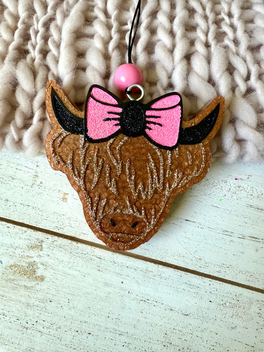 Custom freshie - highland cow