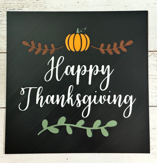 “Happy Thanksgiving” Plate
