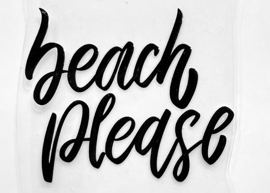 Beach please decal - 1