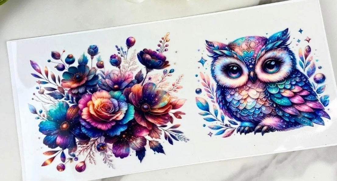 Owl and flower wrap