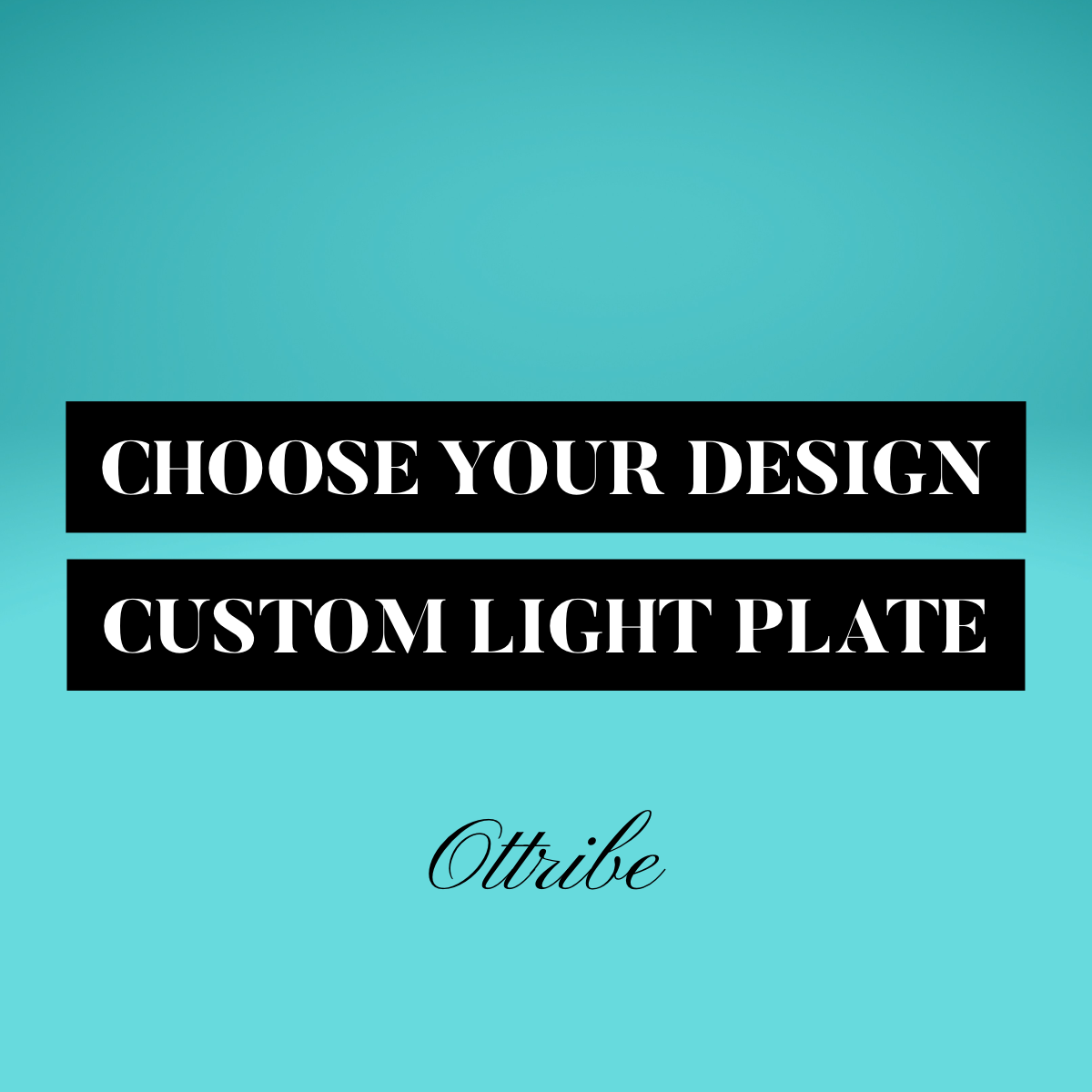 Custom Light Box Plate