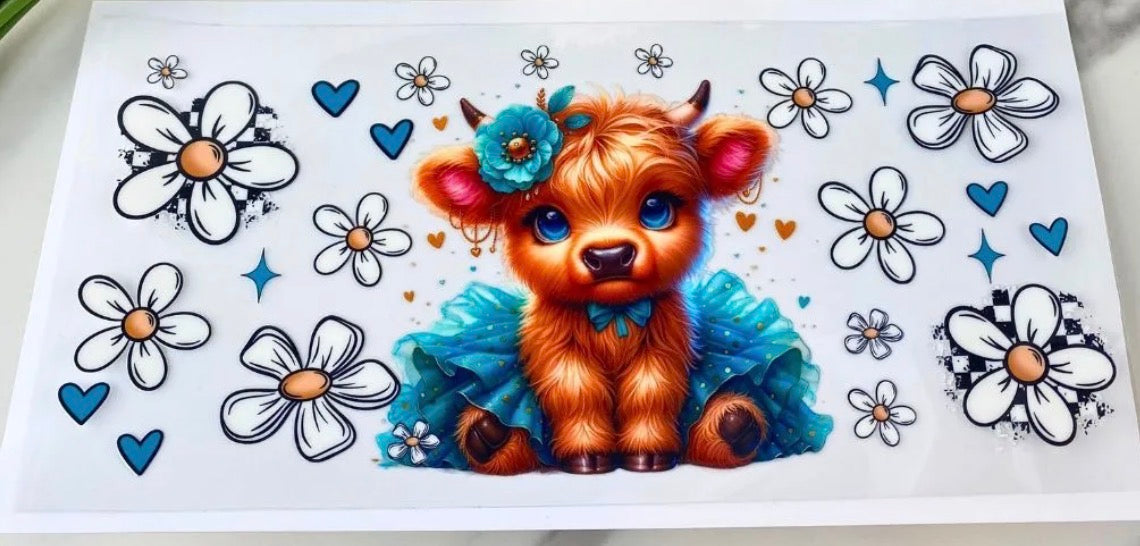 Blue tutu highland wrap