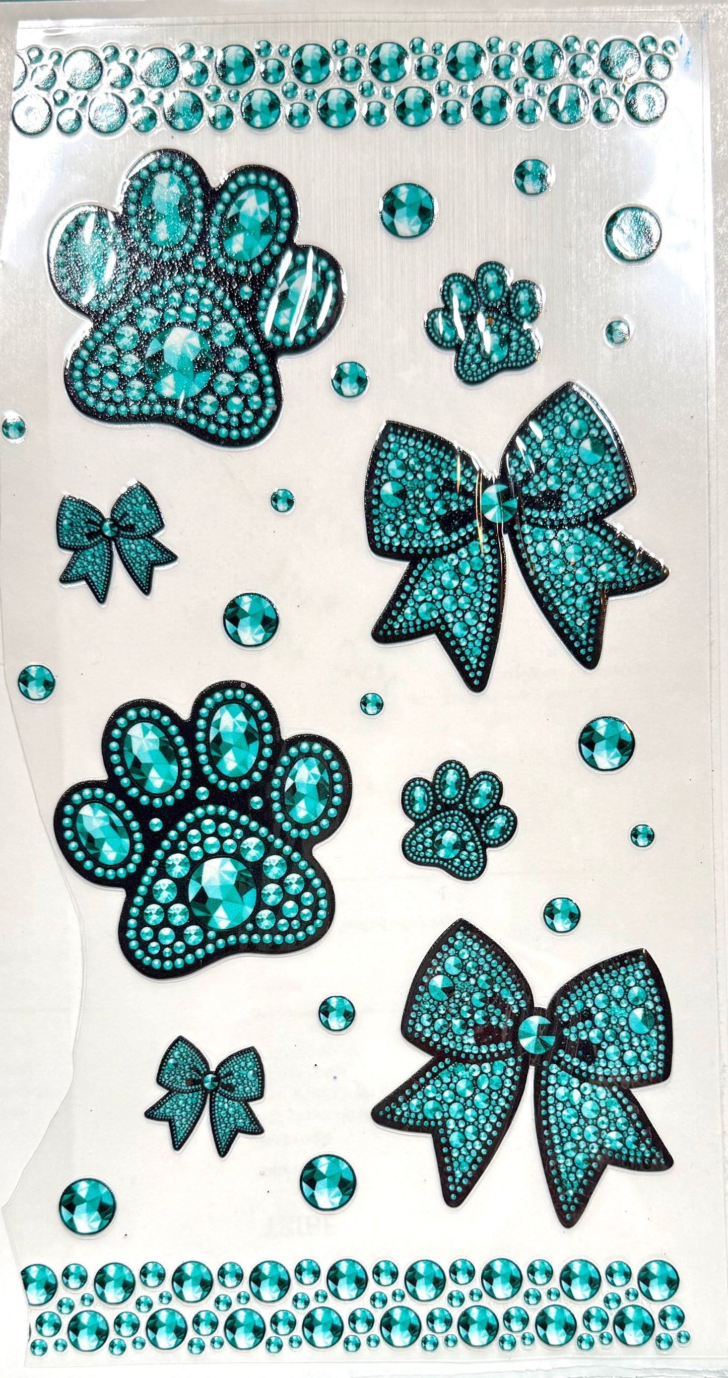 Paws and bows decal sheet