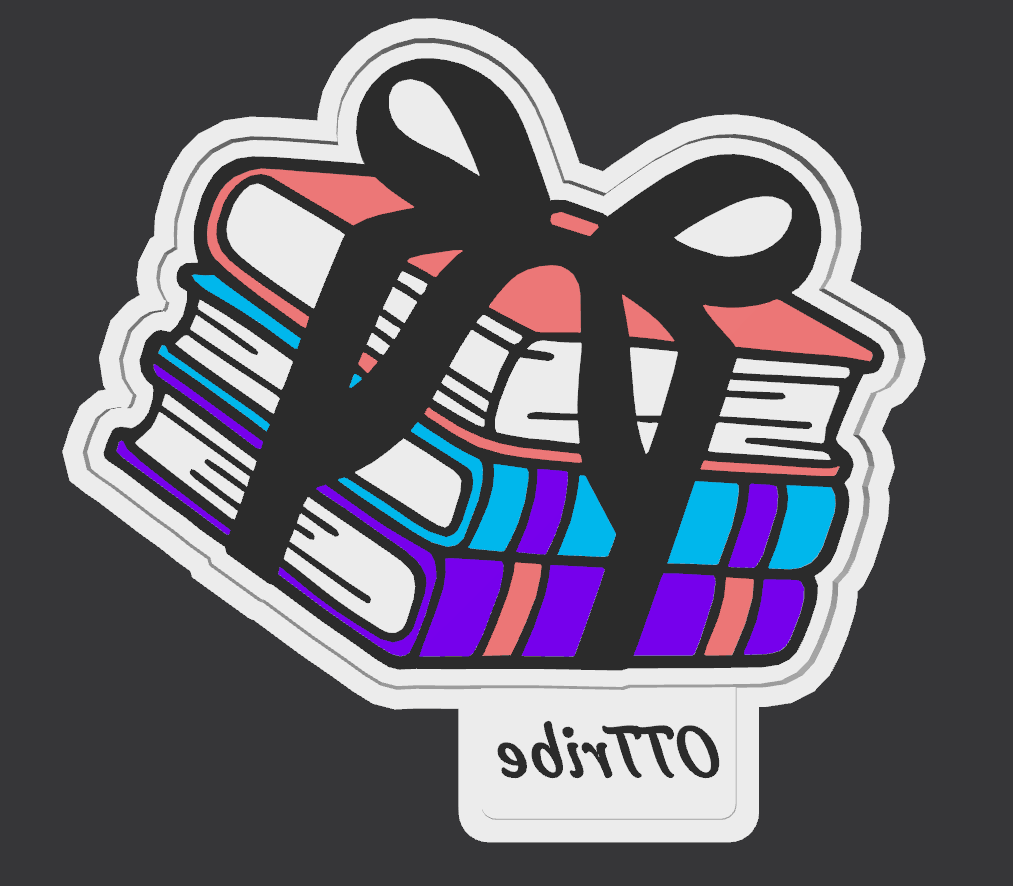 Book with ribbon freshie