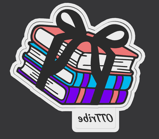 Book with ribbon freshie