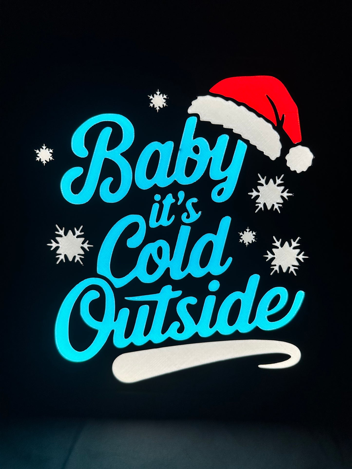 “Cold Outside” Lightbox Plate