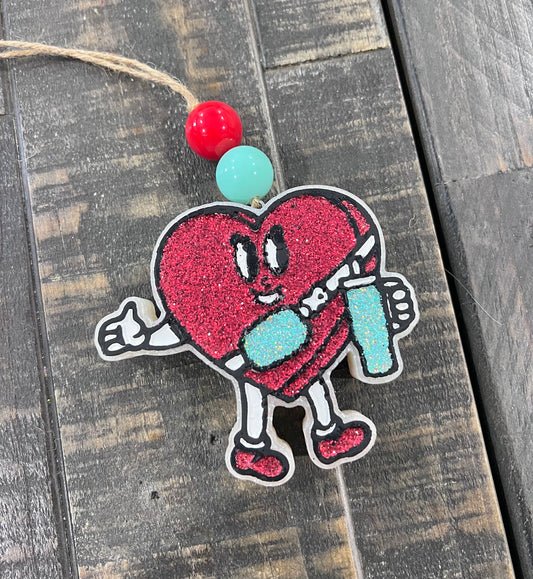 Heart with cup custom freshie