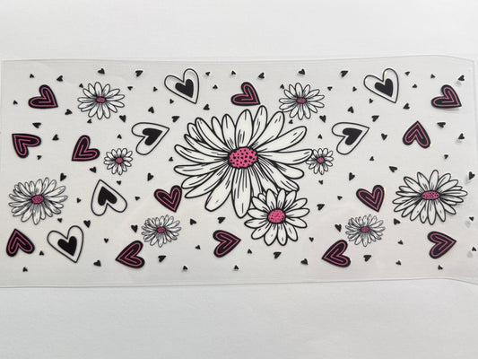 Floral & hearts wrap