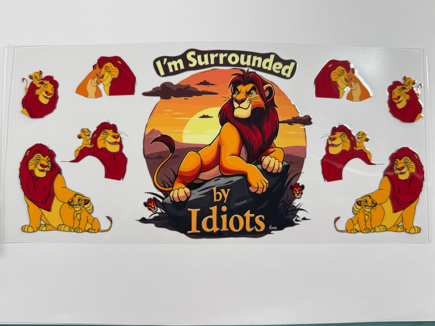 Surrounded by idiot wrap