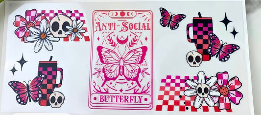Antisocial butterfly wrap