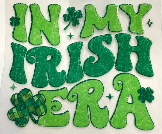 In my Irish era decal 3.5in