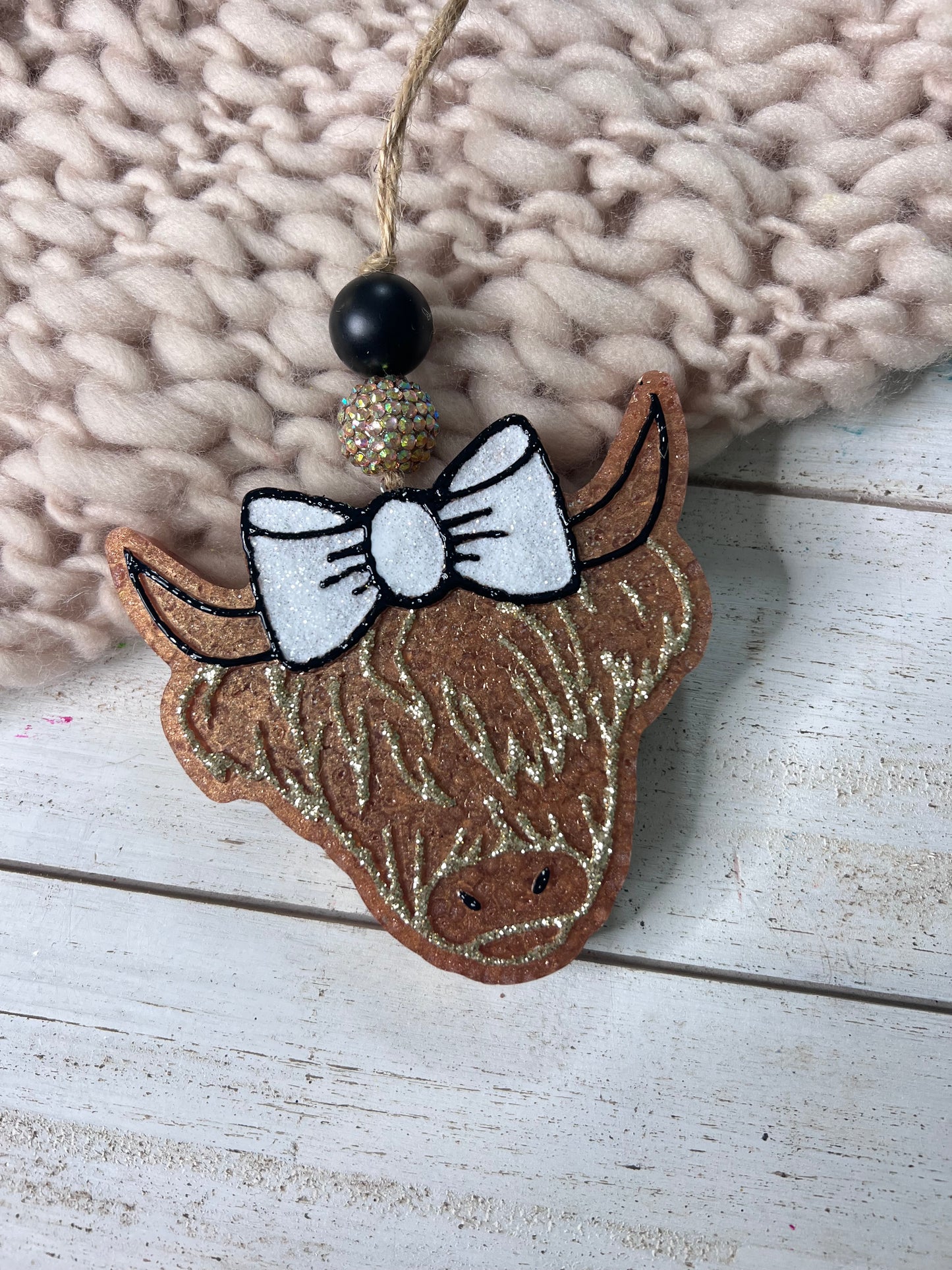 Custom freshie - highland cow