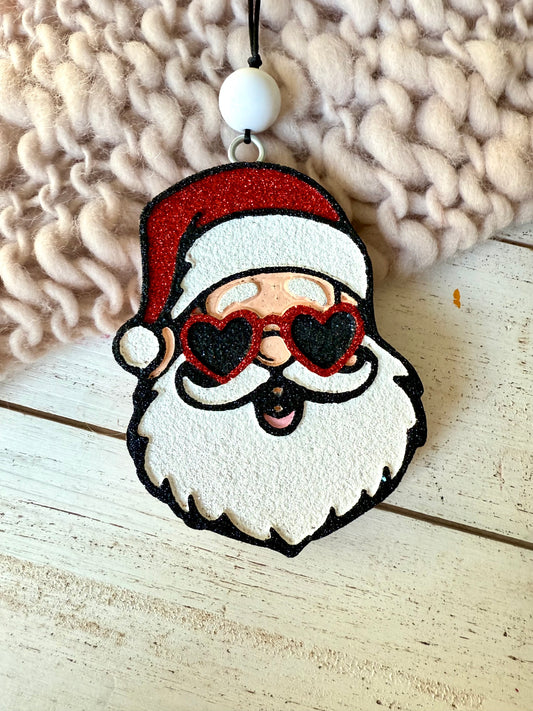 Santa in sunnies freshie