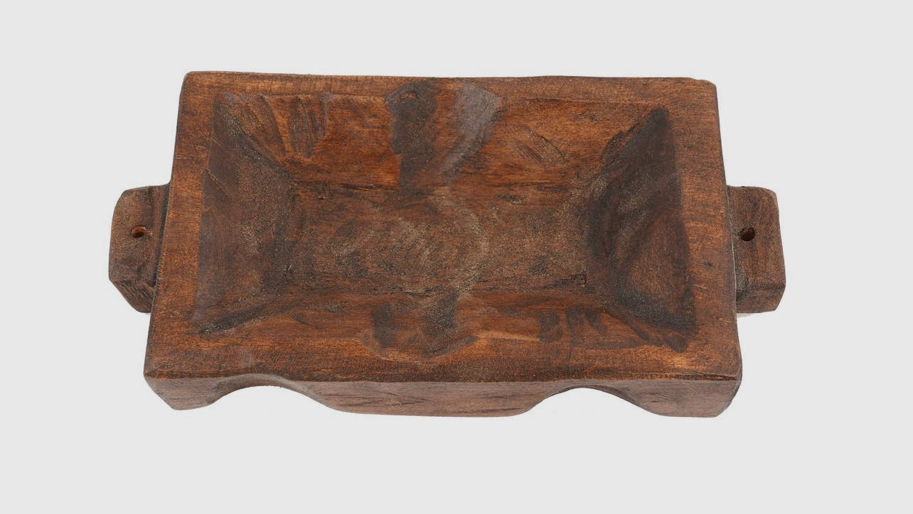 Wood Tray with handles candle