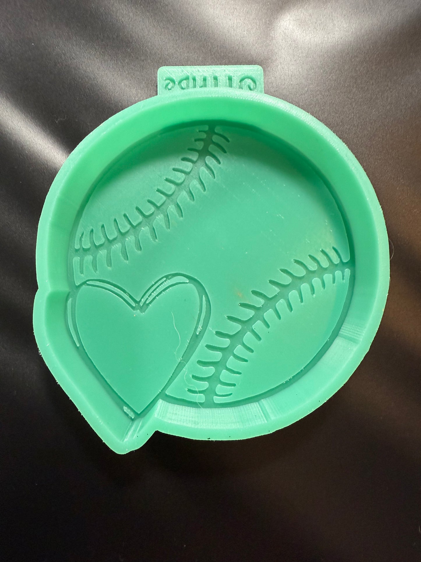 Baseball/softball with heart freshie