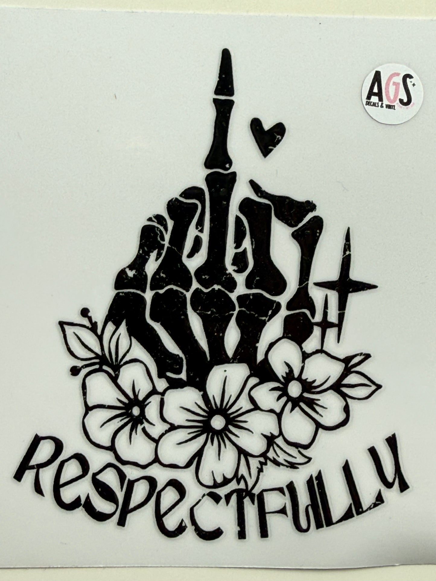 Respectfully decal 3.5
