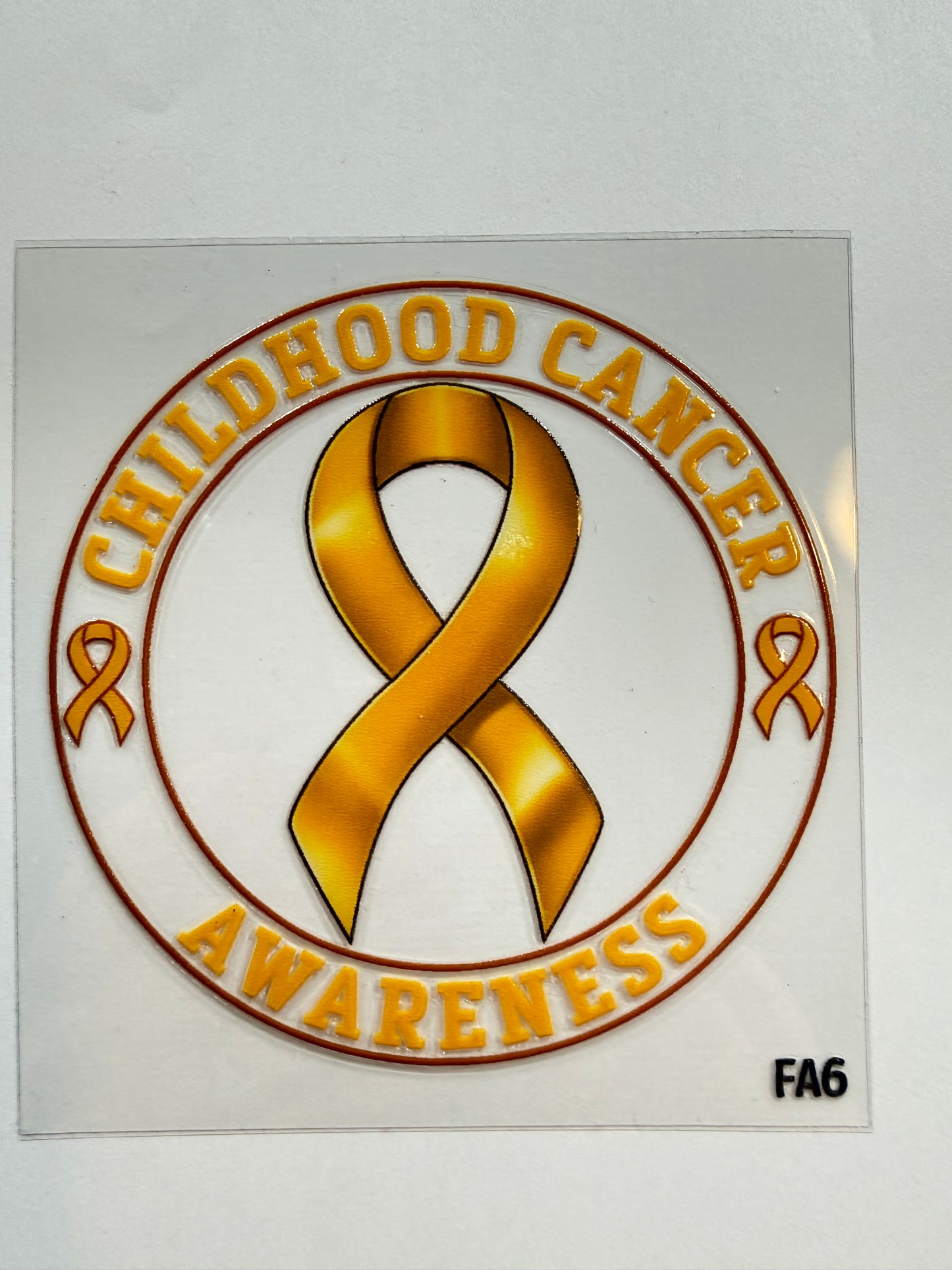 Childhood cancer awareness decal