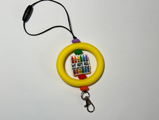 We are all wonderfully made freshie hanger