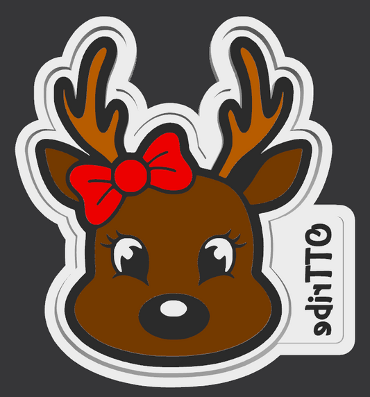 Reindeer with Bow