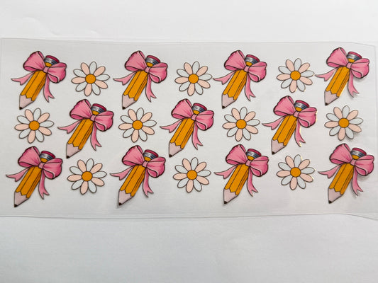 Pencils and bows wrap