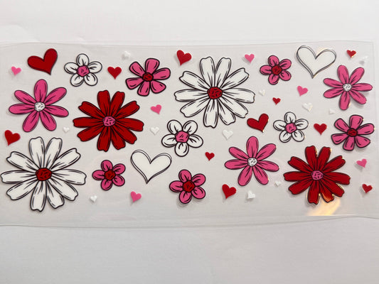 Floral and hearts wrap