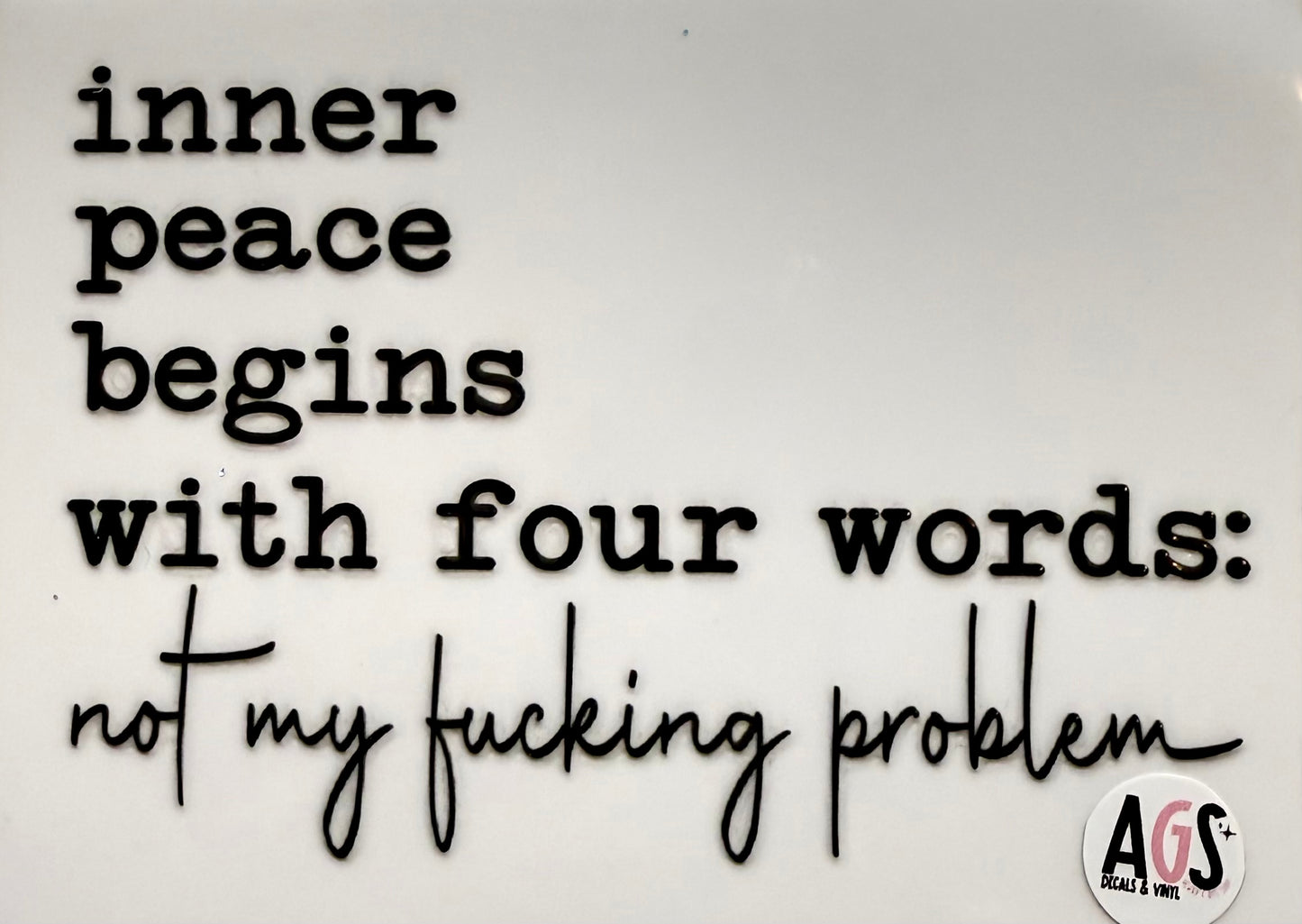 Inner peace decal - 3