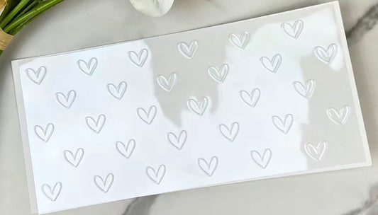 White hearts wrap
