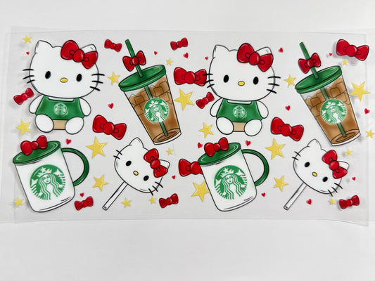 Cat with coffee wrap