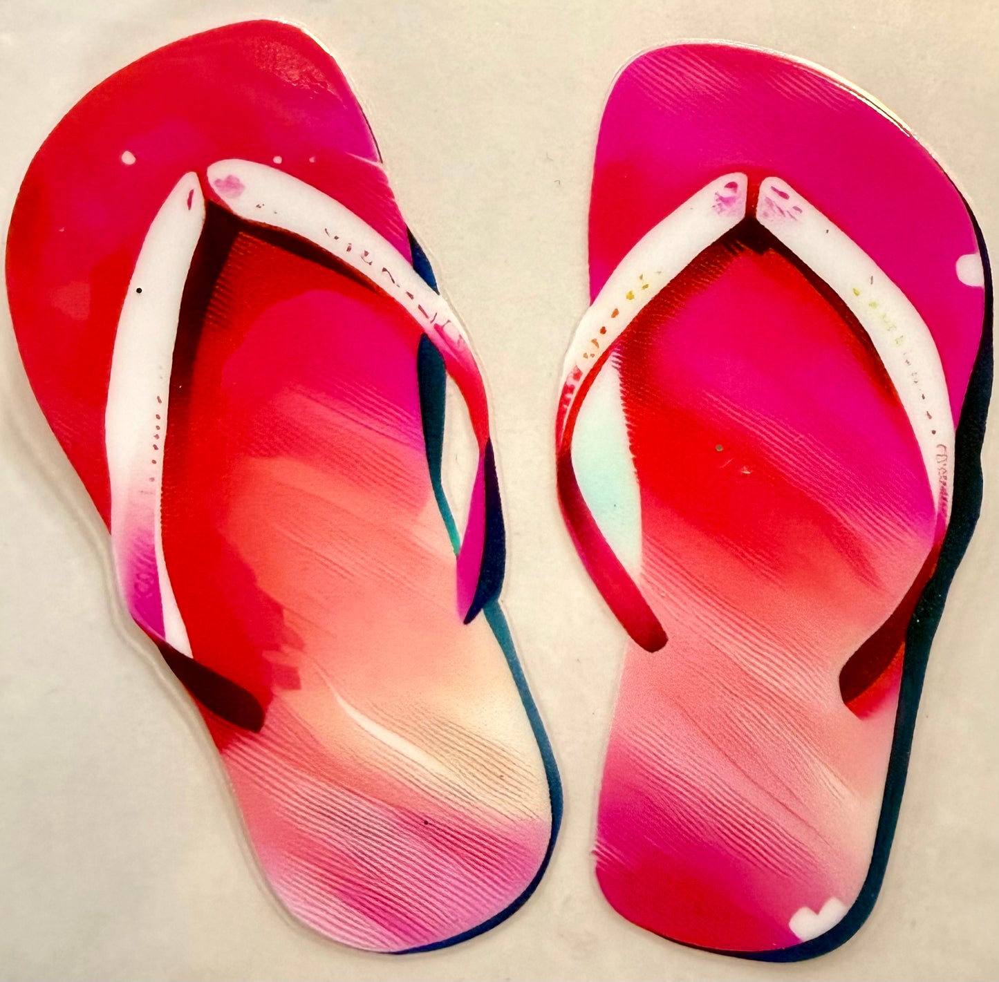 Pink flip flops - 3