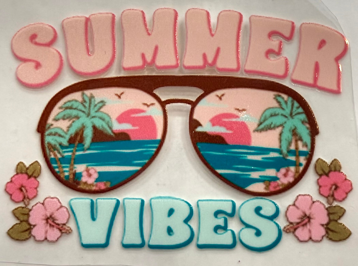 Summer vibes decal 3.5
