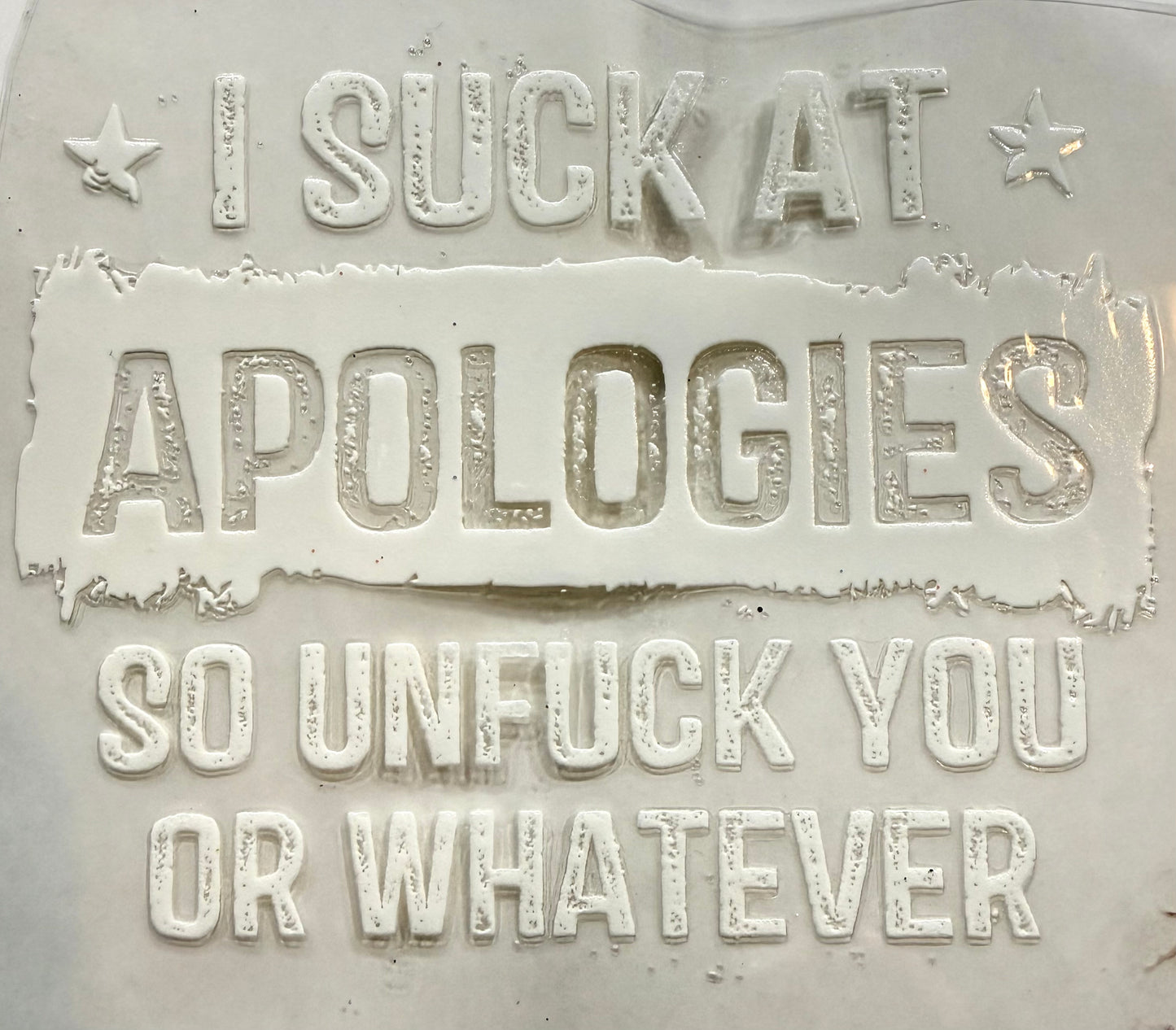 Apologies decal - 5.5
