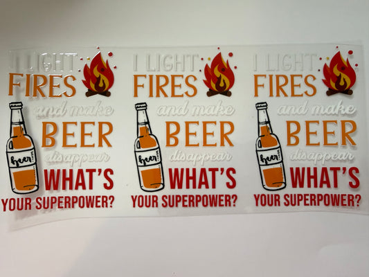 I light fires wrap