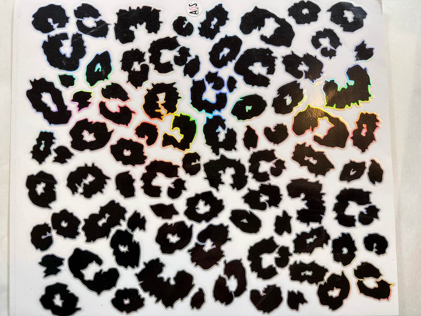 Leopard print decal sheet