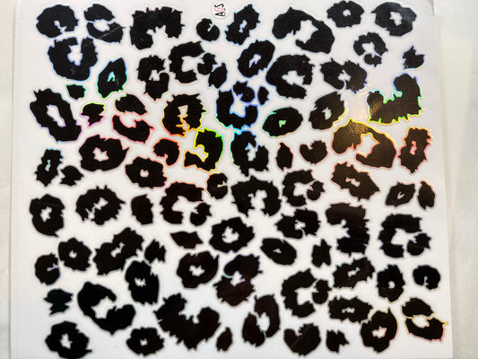 Leopard print decal sheet