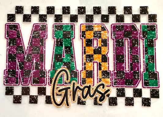 Mardi Gras decal 3.5in