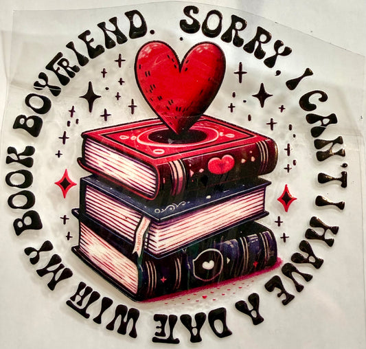 Book boyfriend decal - 4.5
